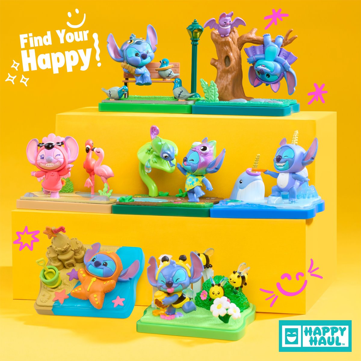Stitch Goes Wild Collectible Blind-Boxes Mini-Figure Case of 8