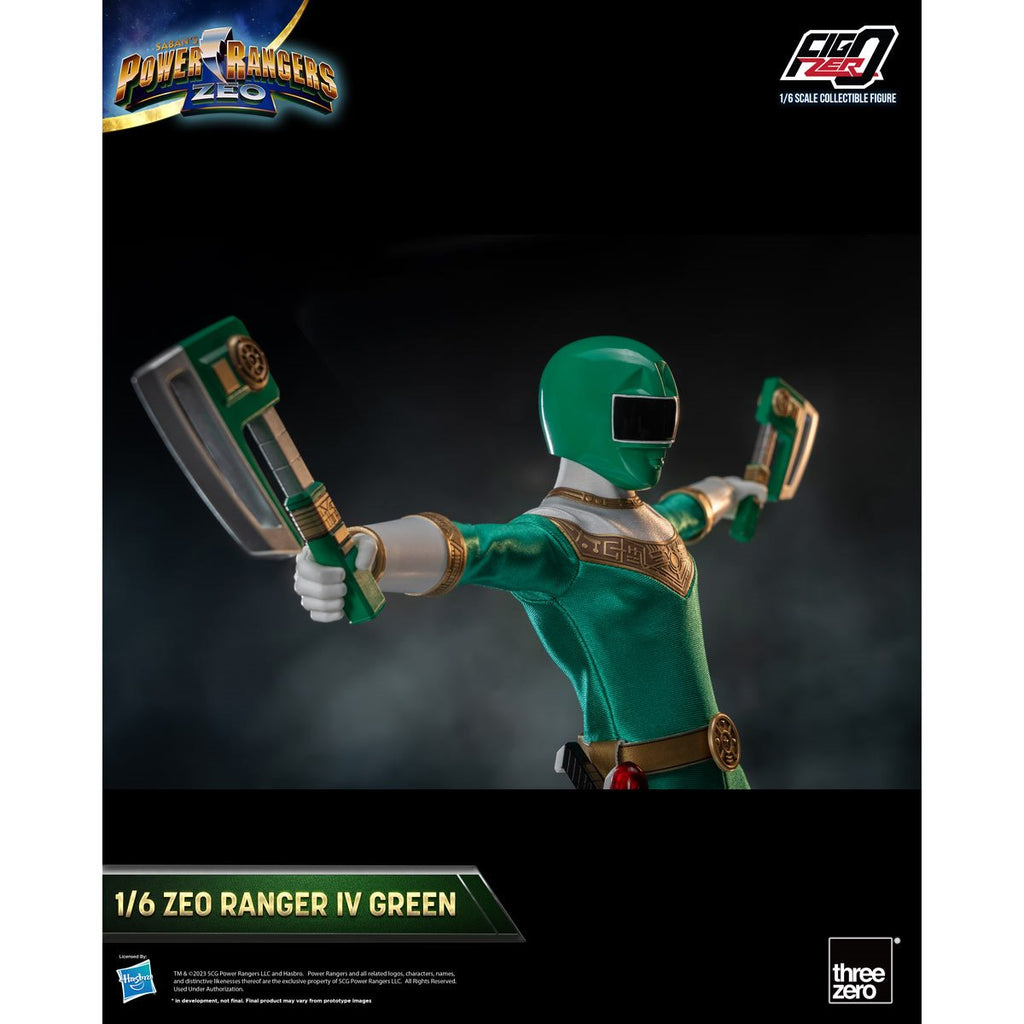 Power Rangers Zeo Green Zeo Ranger IV FigZero 1:6 Scale Action Figure
