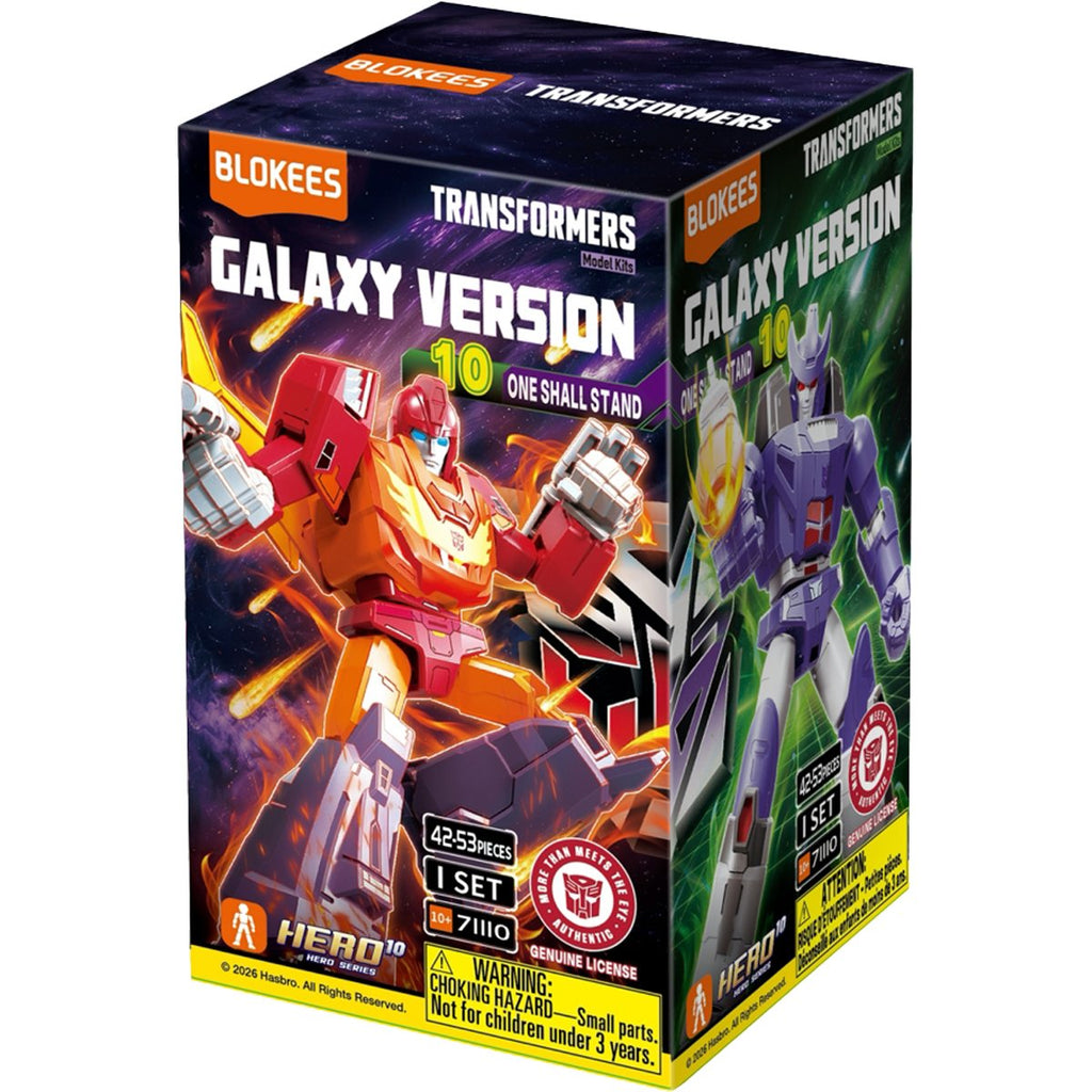 Transformers Galaxy Version 10 Transformers: The Movie 3 Sixshot Blokees Blind Box Model Kit Case of 9