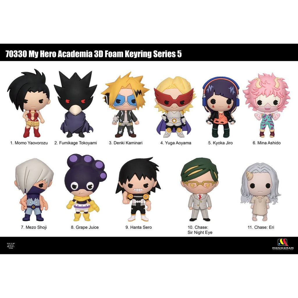My Hero Academia Series 5 Figural Bag Clip Random 6-Pack