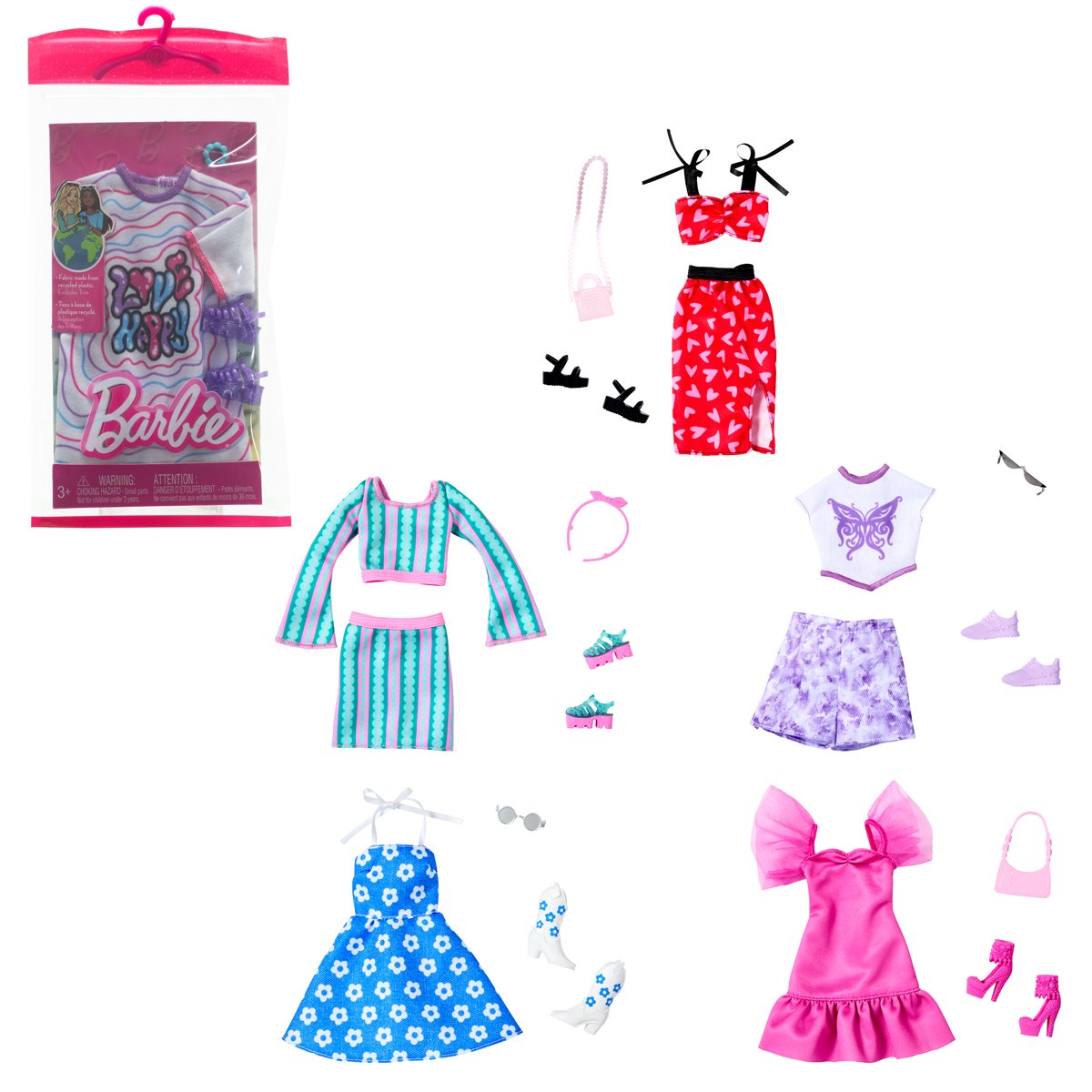 Barbie Fashions and Accessories Pack Case of 8