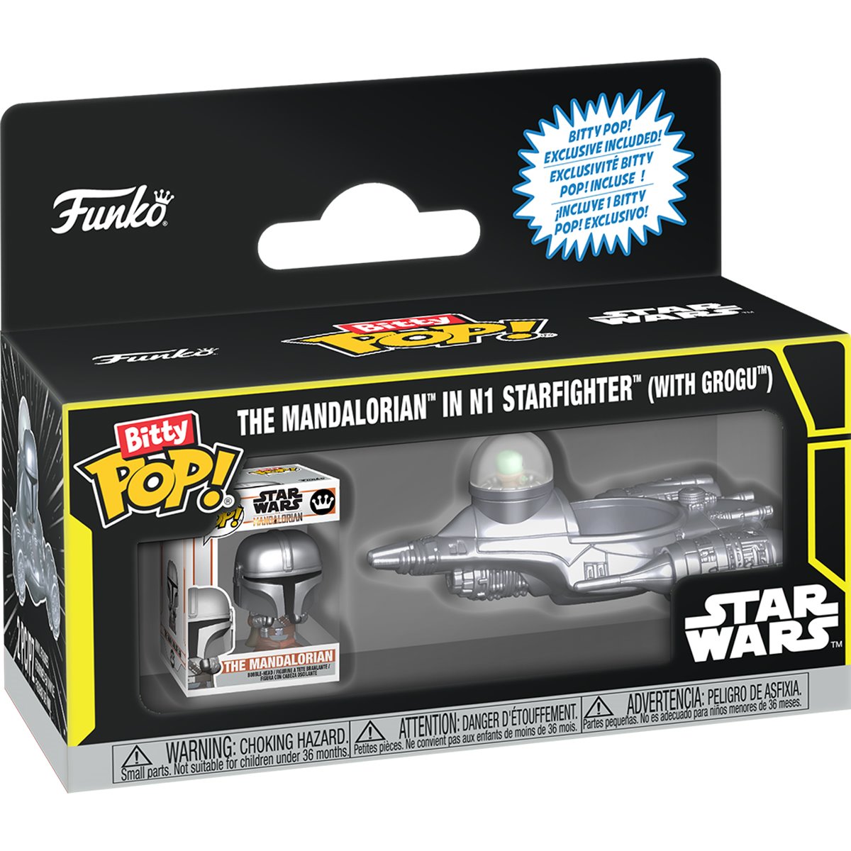Star Wars The Mandalorian N-1 with Mando Funko Bitty Pop! Ride