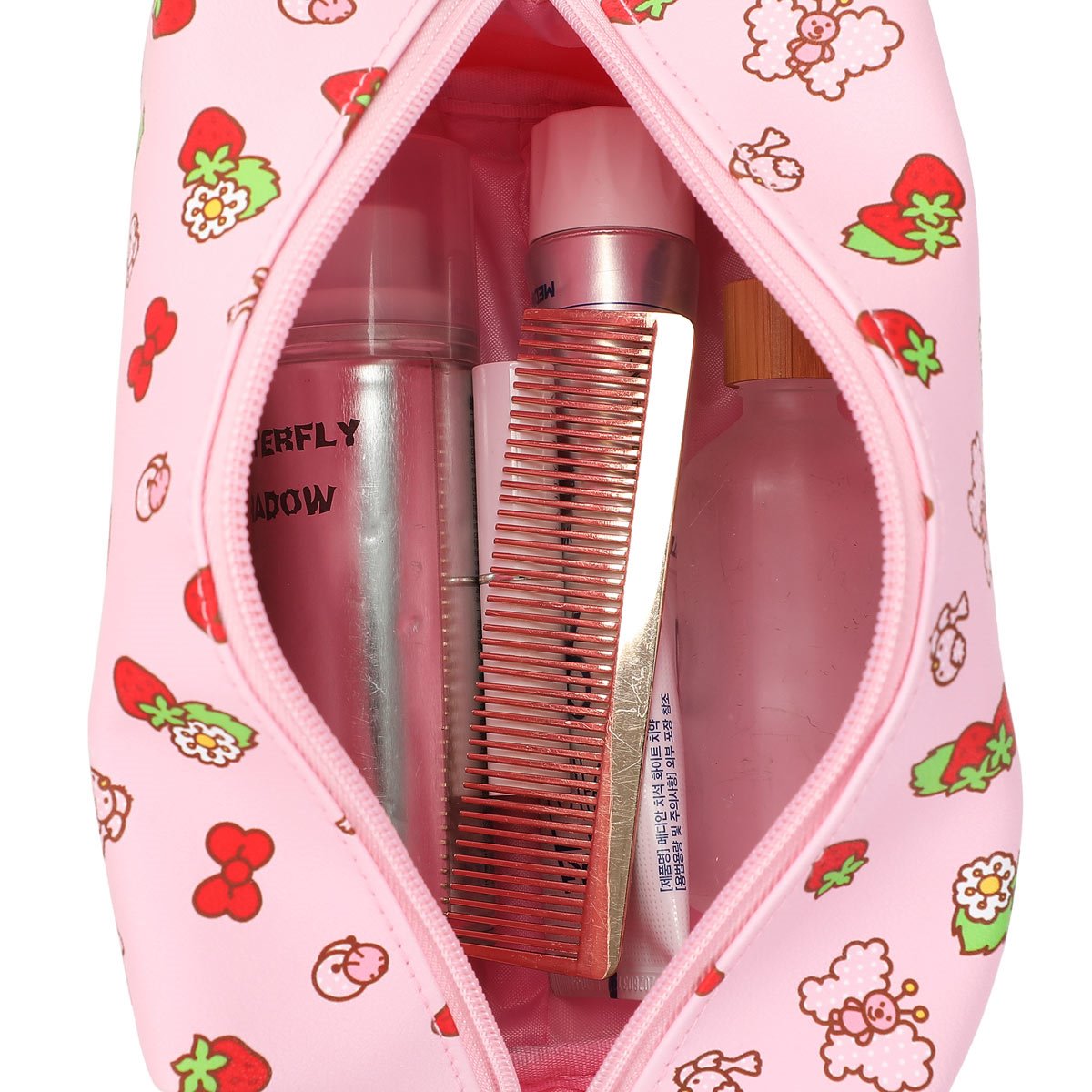 Hello Kitty and Friends My Melody Strawberry Shortcake All Over Print Cosmetic Bag