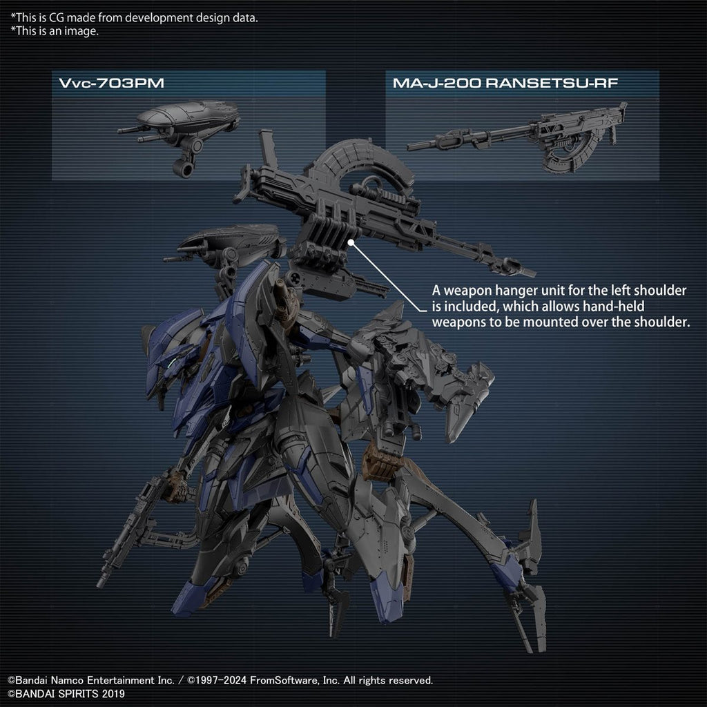 30 Minutes Missions Armored Core VI: Fires of Rubicon Schneider Nachtreiher/40E Steel Haze Model Kit