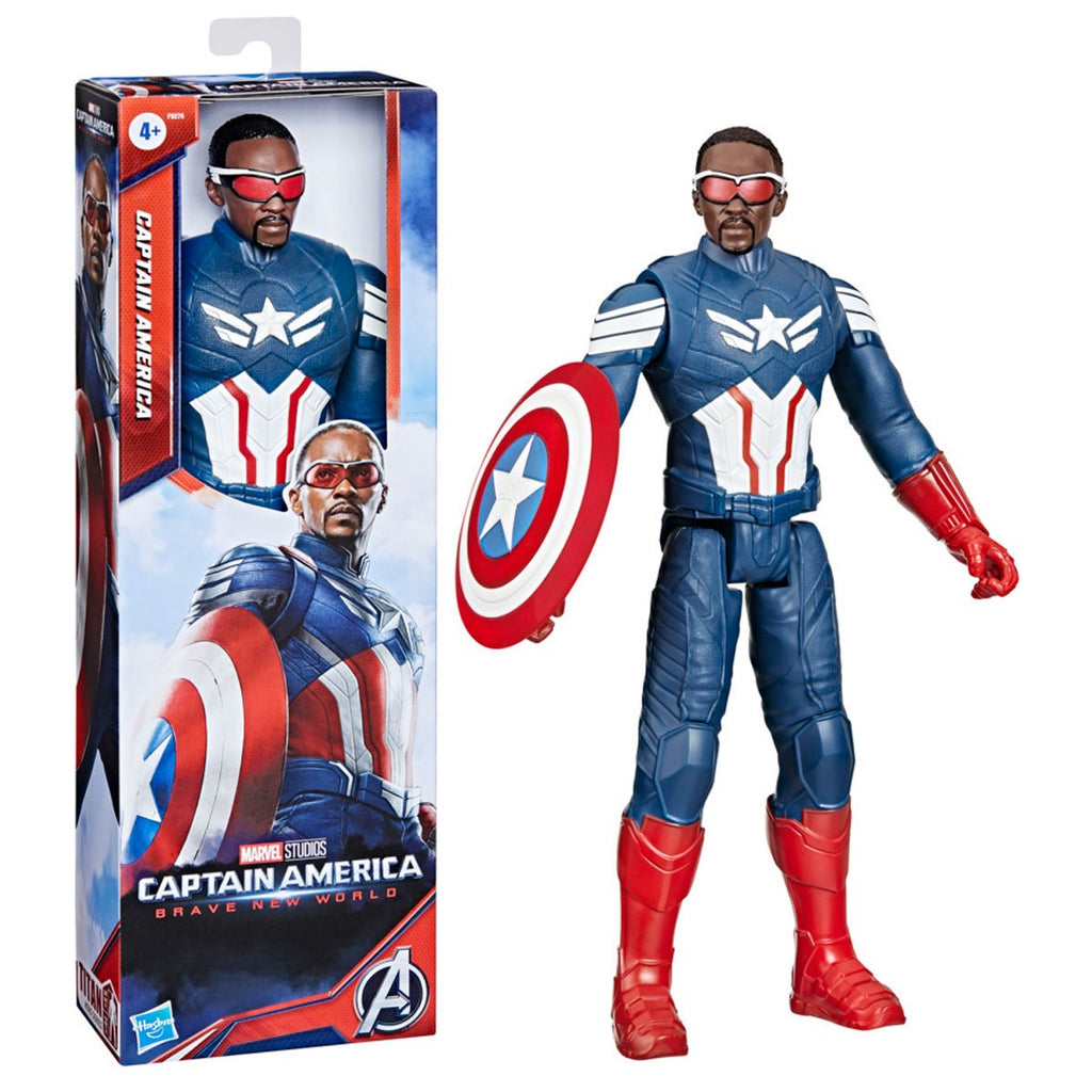 Captain America Brave New World Titan Hero Series 12-Inch Captain America Action Figure