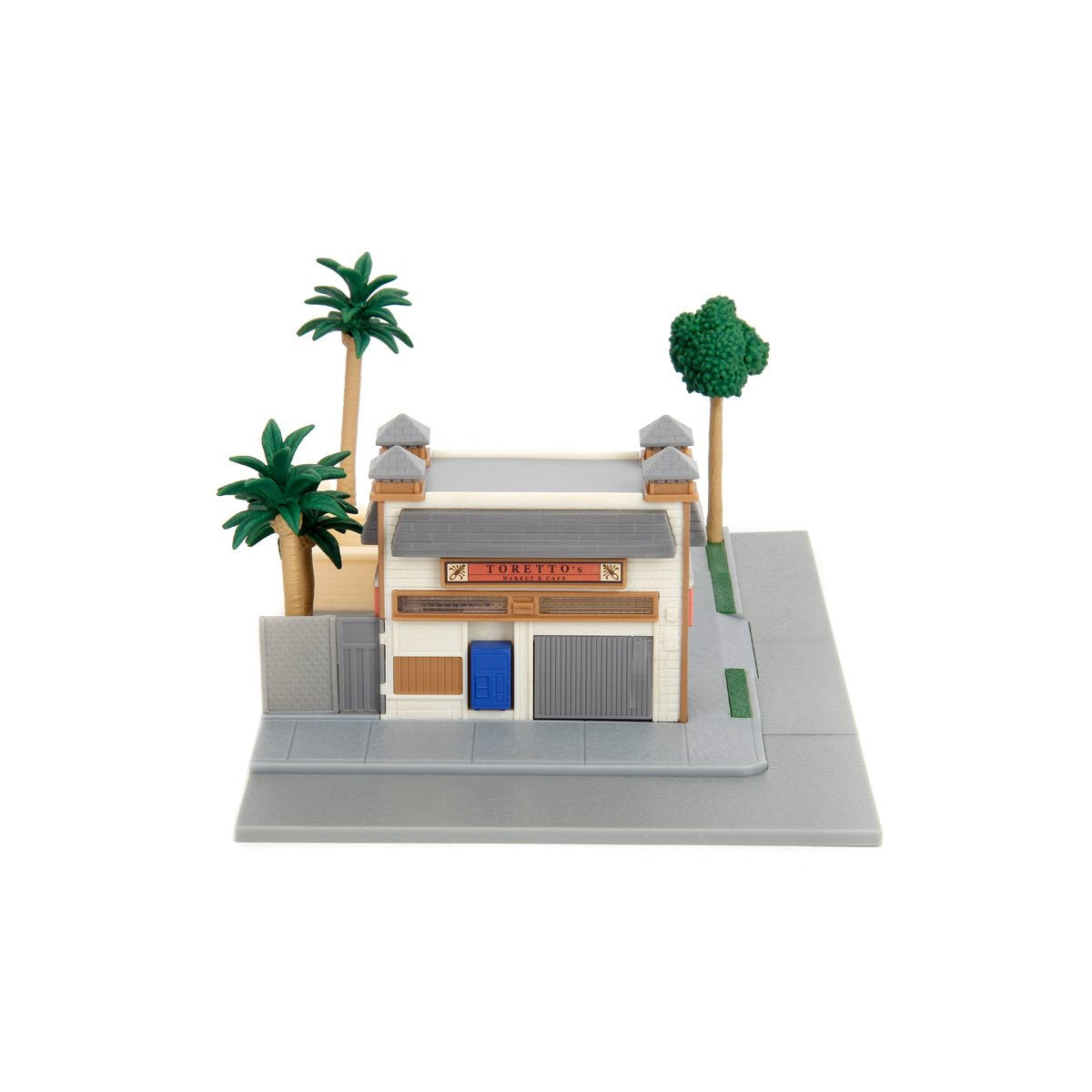 Fast and Furious Torreto's Cafe Hollywood Rides Nano Scene Diorama with Vehicles