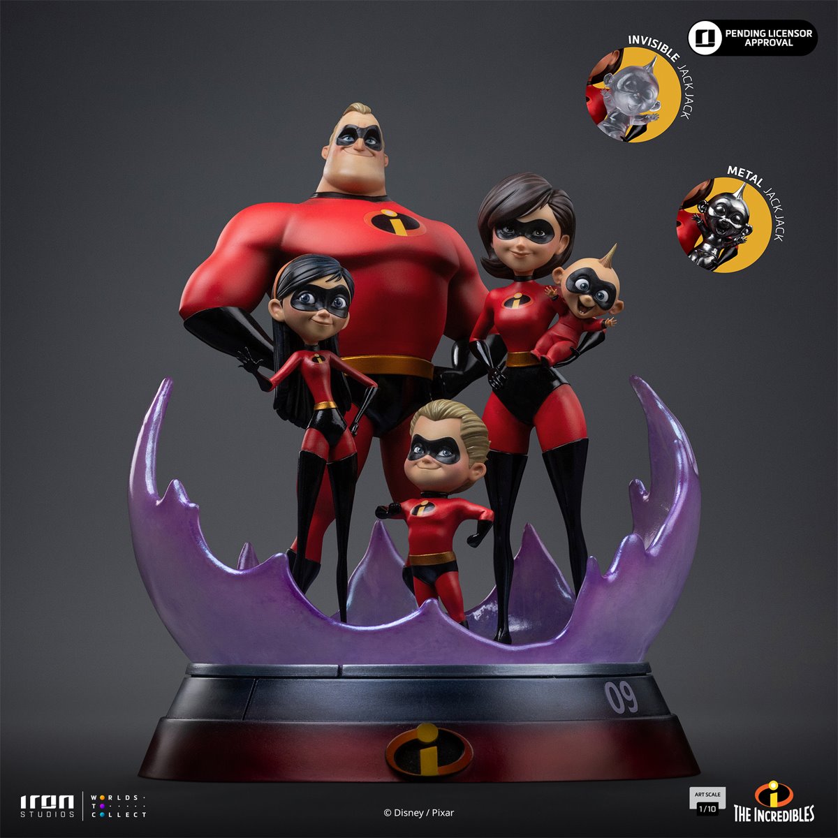 The Incredibles 1:10 Art Scale Diorama Limited Edition Statue
