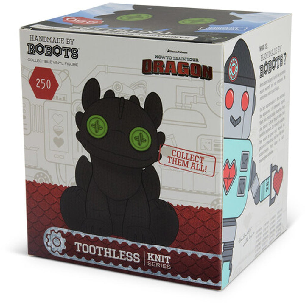 How to Train Your Dragon Toothless #250 Handmade By Robots Vinyl Figure