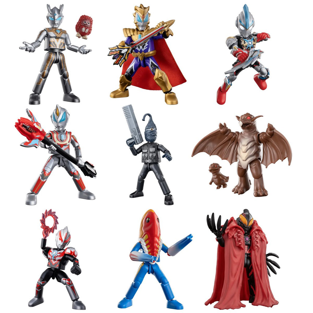 Ultraman Galaxy Version Wave 14 Connect the Wishes Blokees Mini Model Kit Case of 9