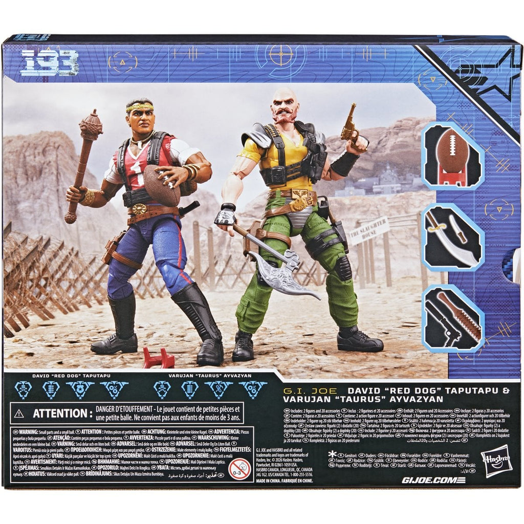 G.I. Joe Classified Series David Red Dog Taputapu & Varujan Taurus Ayvazyan 6-Inch Action Figures