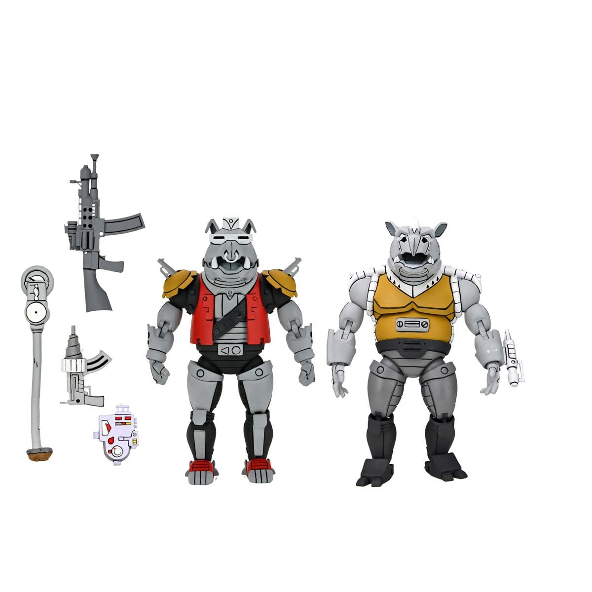Teenage Mutant Ninja Turtles (1987 Cartoon) Super Bebop and Mighty Rocksteady 7-Inch Scale Action Figure 2-Pack