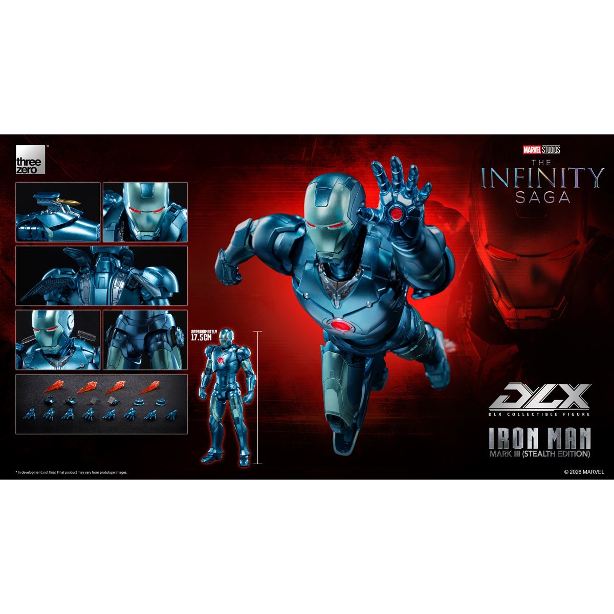 Marvel Studios: The Infinity Saga Iron Man Mark 3 Stealth Edition DLX Action Figure