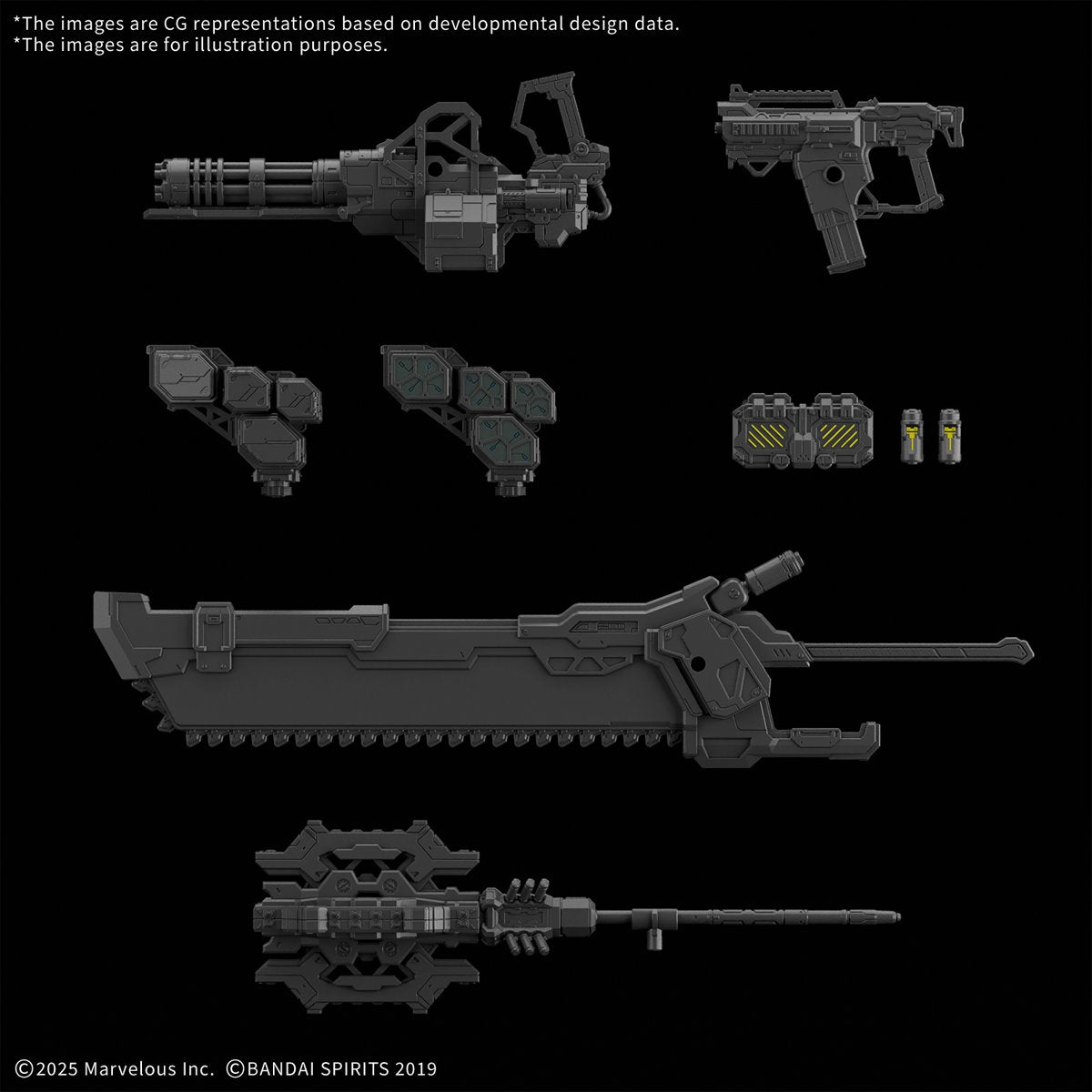 30 Minutes Missions Daemon X Machina Option Parts Set TS Weapon Set 01 Model Kit