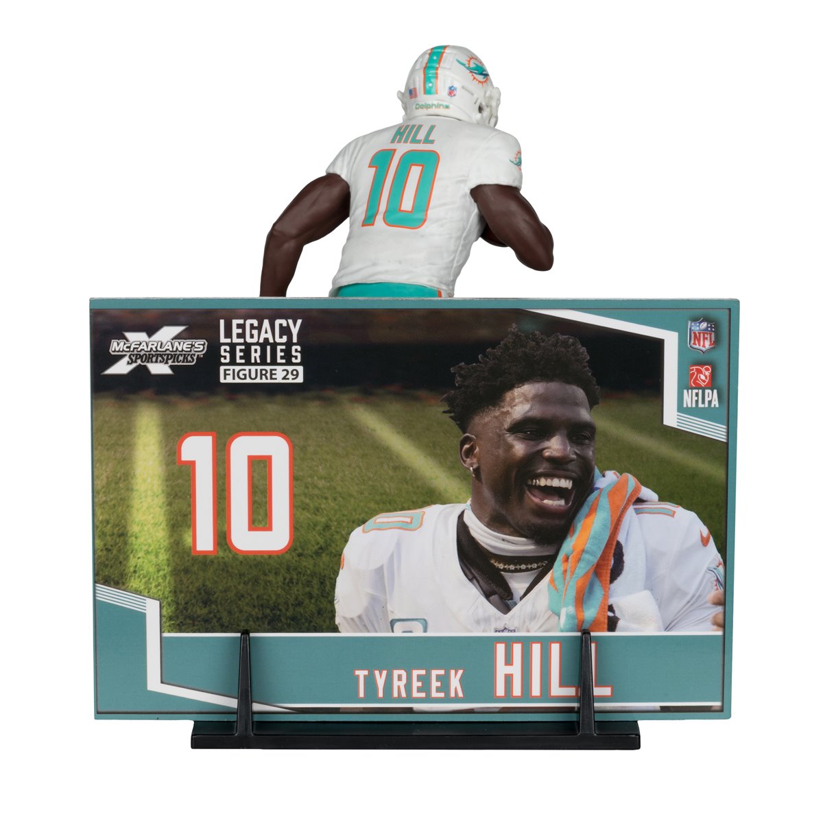 NFL SportsPicks 2025 Miami Dolphins Tyreek Hill Alternate Jersey 7-Inch Scale Posed Figure