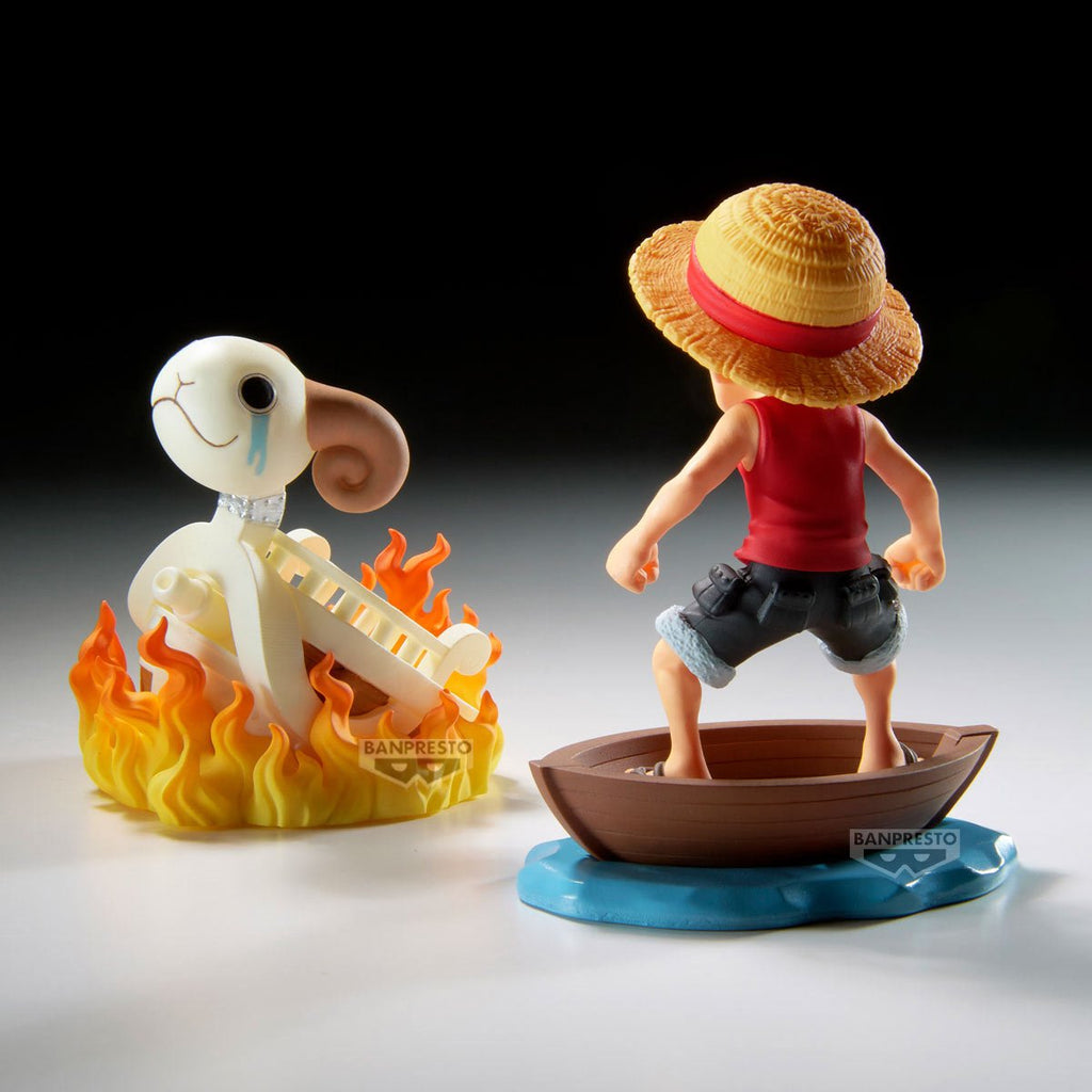 One Piece Monkey D. Luffy and Going Merry World Collectable Figure Log Stories Statue