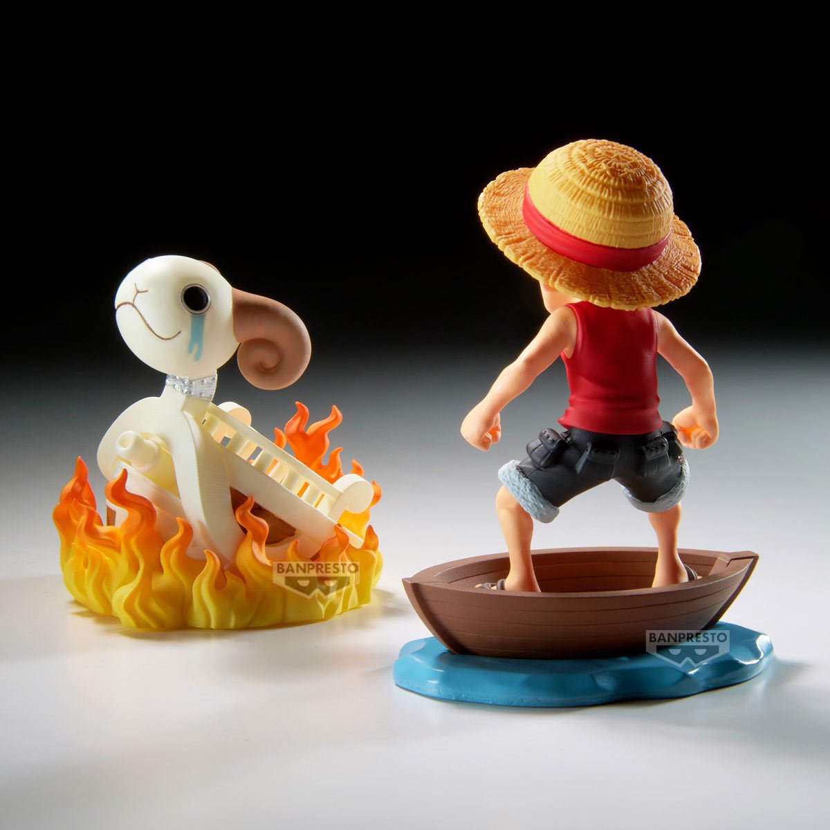 One Piece Monkey D. Luffy and Going Merry World Collectable Figure Log Stories Statue