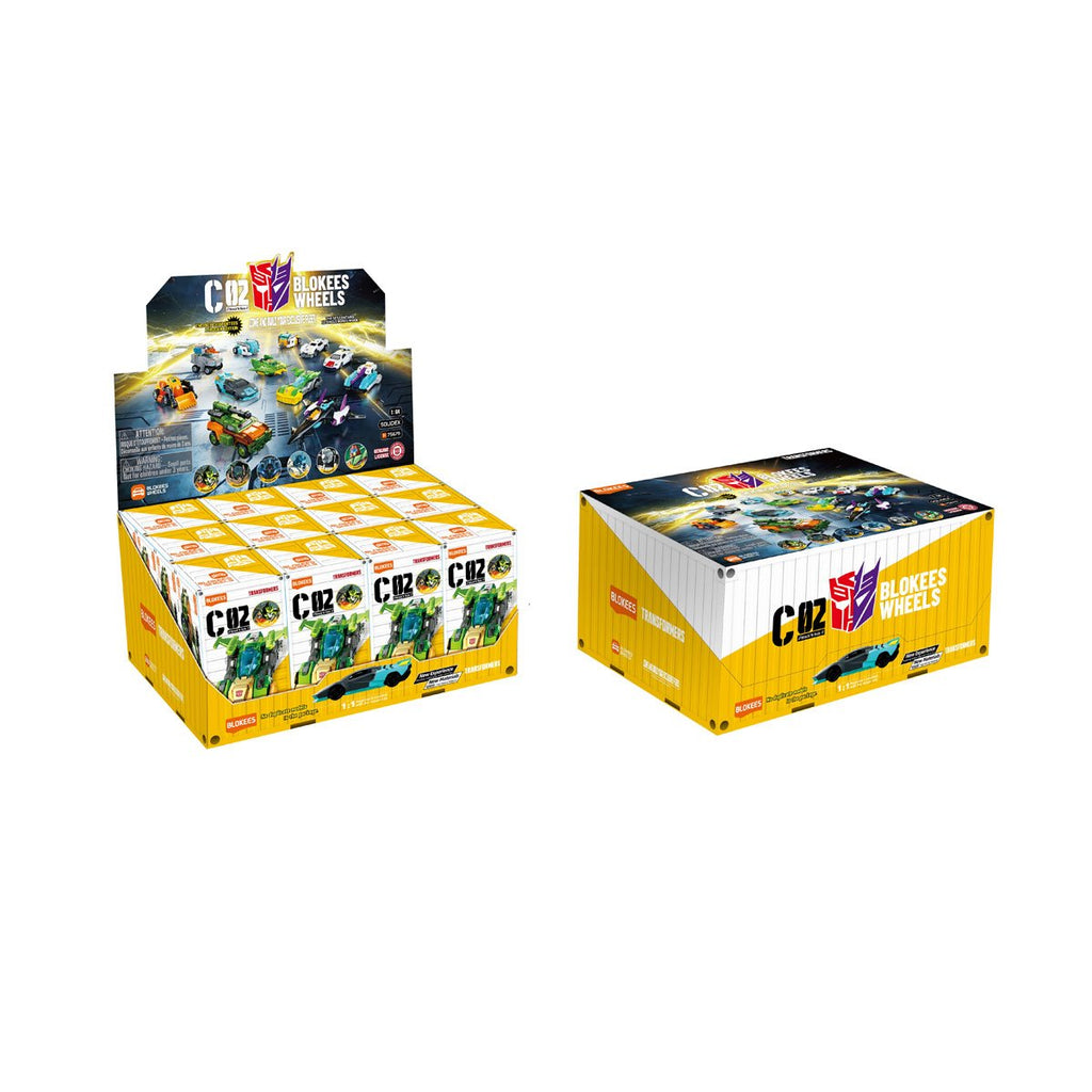 Transformers Wheels C02 Blokees Blind Box Model Kit Display of 12