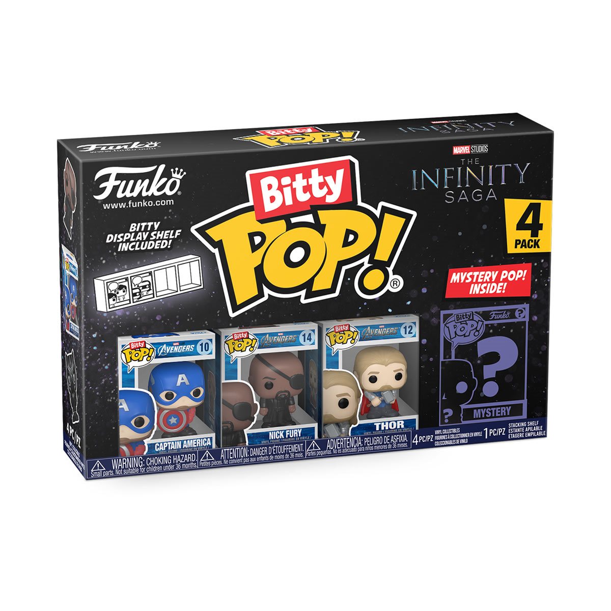 The Avengers The Infinity Saga Captain America Funko Bitty Pop! Mini-Figure 4-Pack