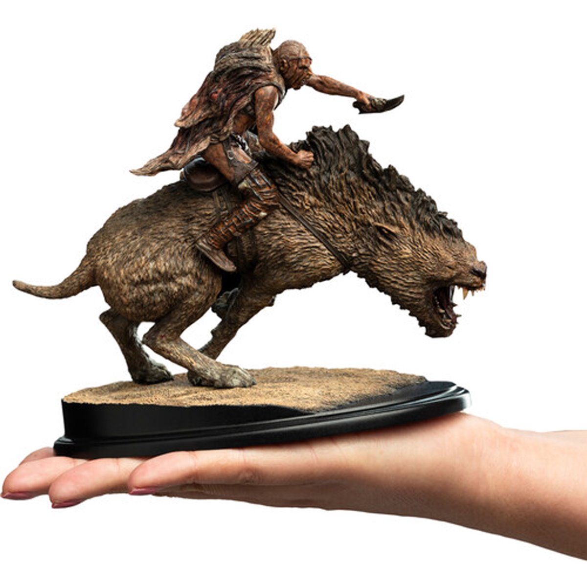 The Lord of the Rings Trilogy Sharku on Warg Miniature Polystone Statue