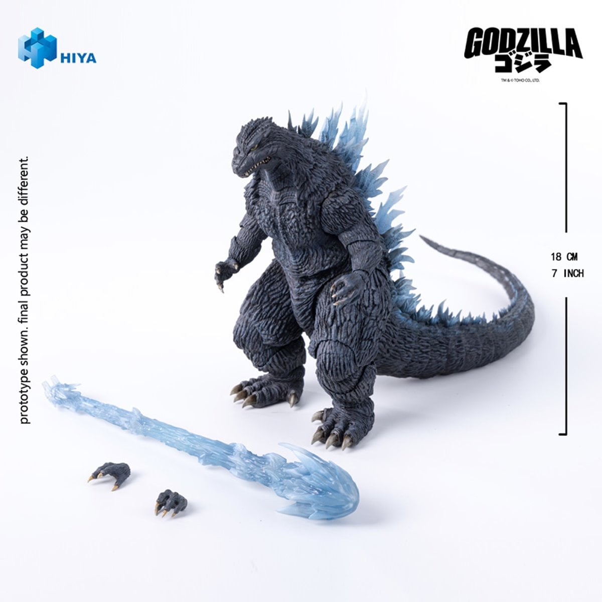 Godzilla Against Mechagodzilla 2002 Heat Ray Godzilla Exquisite Basic Series Action Figure
