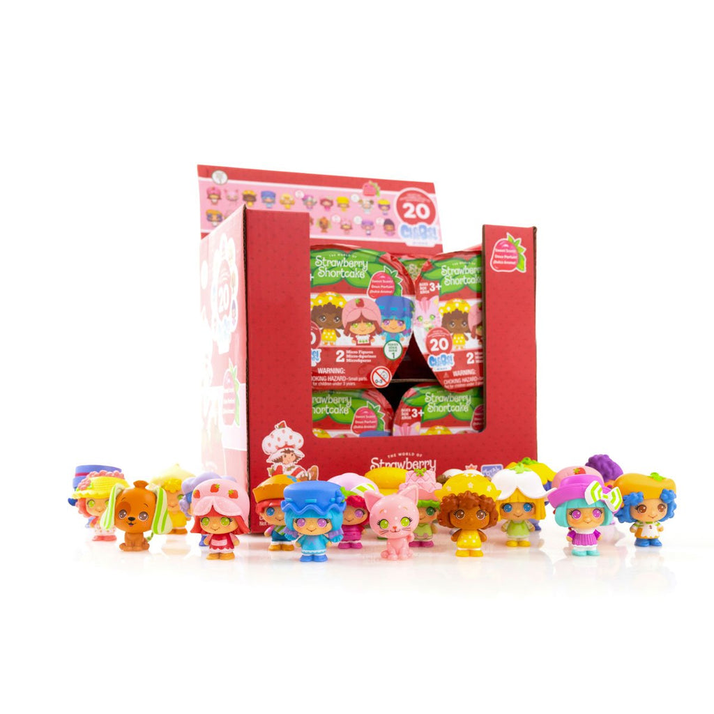 Strawberry Shortcake 1 1/2-Inch Cheebee Mini-Figures Display Case of 12