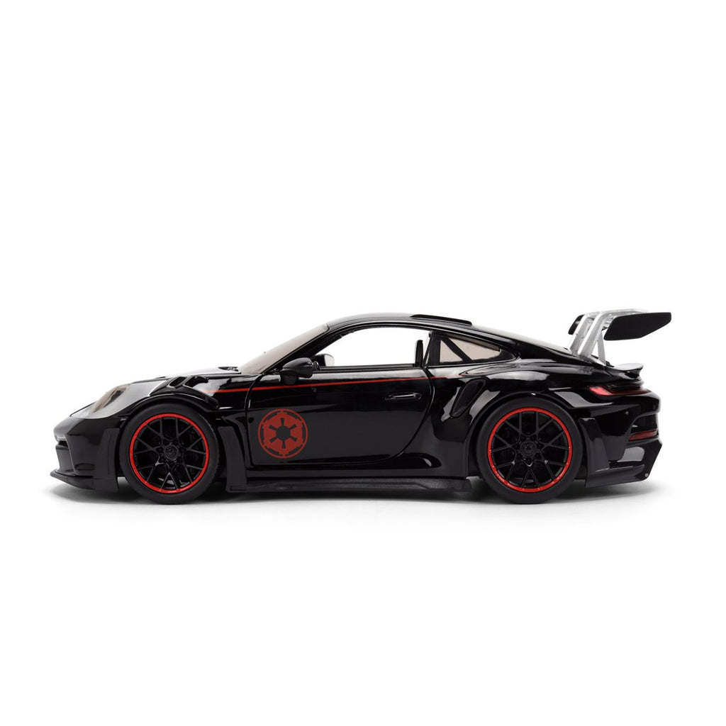 Hollywood Rides Star Wars Porsche 911 GT3 RS 992 1:24 Scale Die-Cast Metal Vehicle with Darth Vader Figure