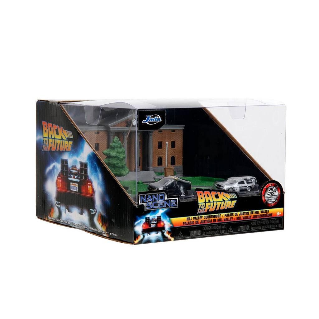 Back to the Future Hill Valley Courthouse Nano Hollywood Rides Nano Scene Diorama with Vehicles