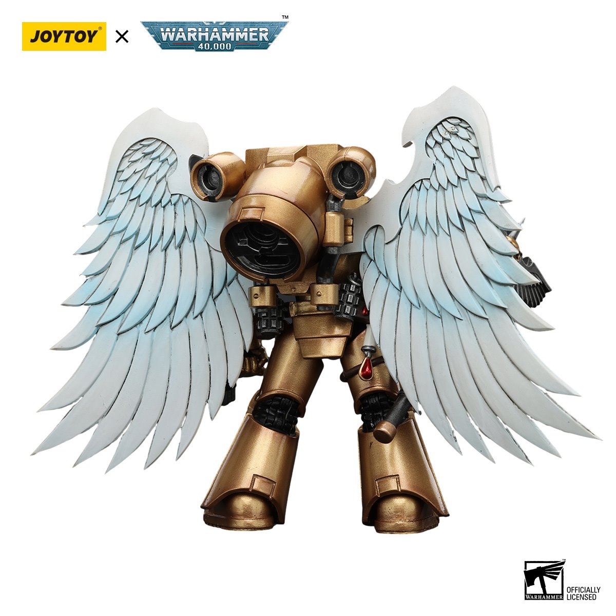 Joy Toy Warhammer 40,000 Blood Angels Sanguinary Guard with Encarmine Axe 1:18 Scale Action Figure