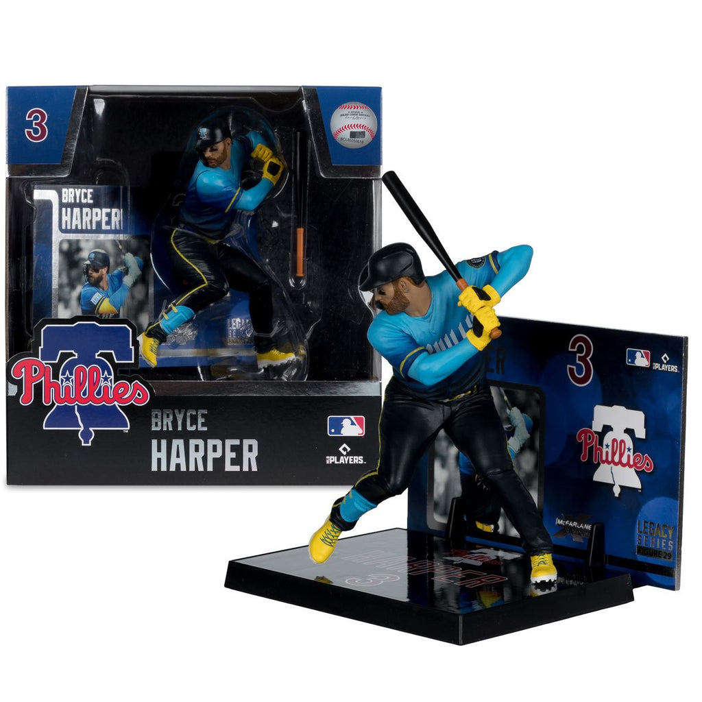 MLB SportsPicks Philadelphia Phillies City Connect Jersey Bryce Harper 7-Inch Posed Figure