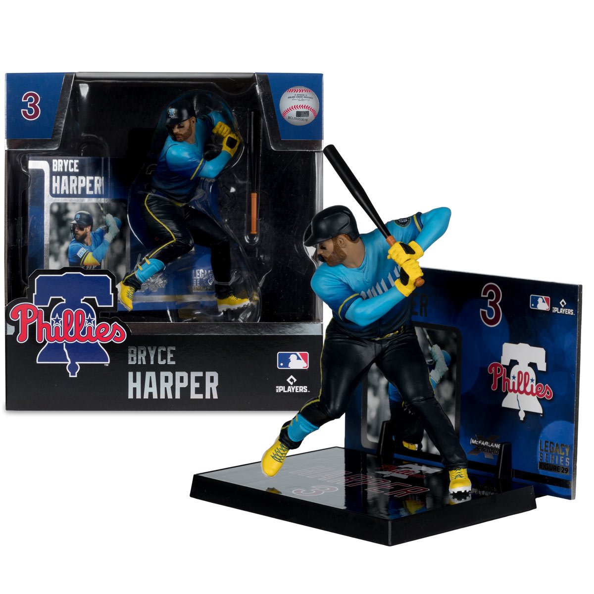 MLB SportsPicks Philadelphia Phillies City Connect Jersey Bryce Harper 7-Inch Posed Figure