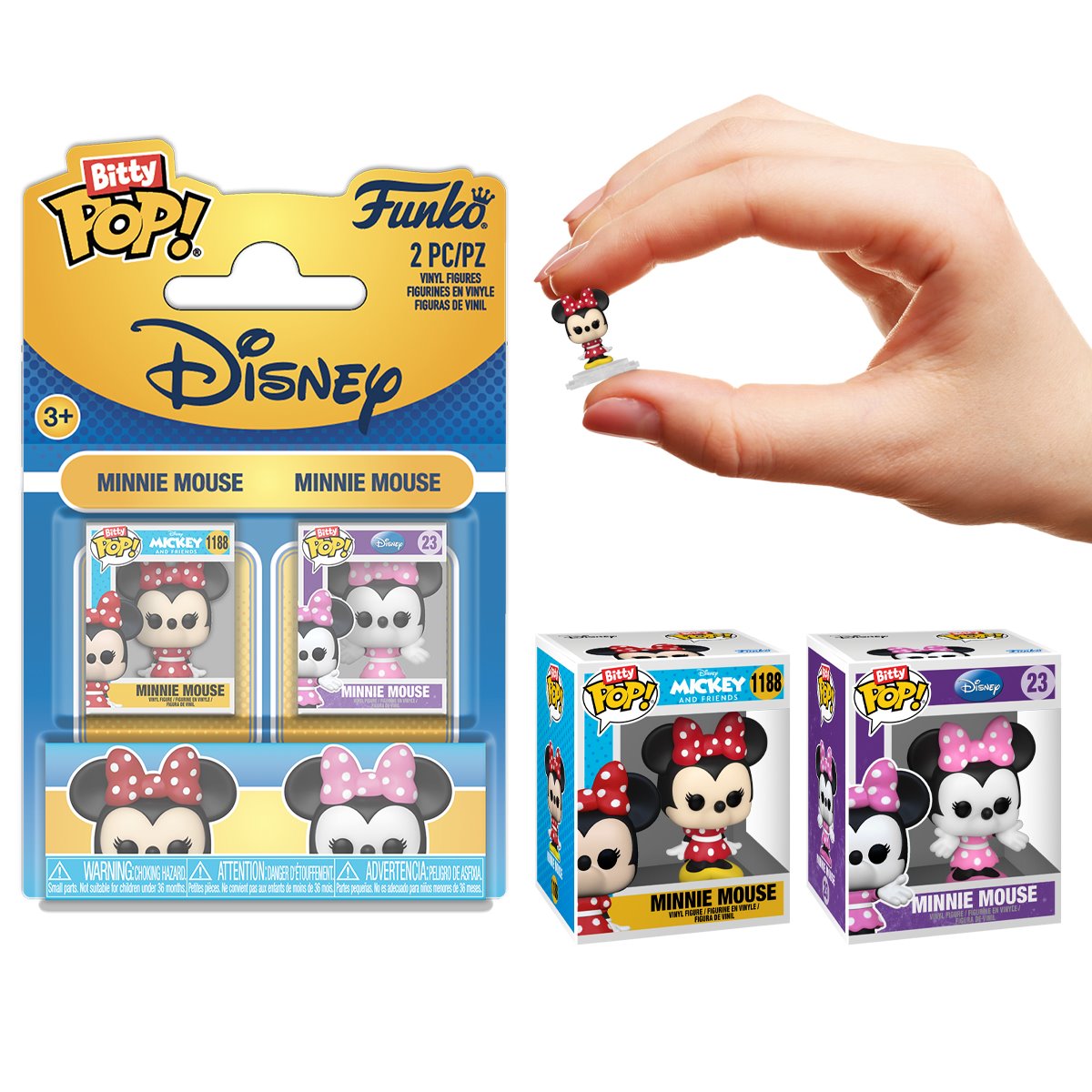 Disney Classics Minnie Mouse Funko Bitty Pop! Mini-Figure 2-Pack