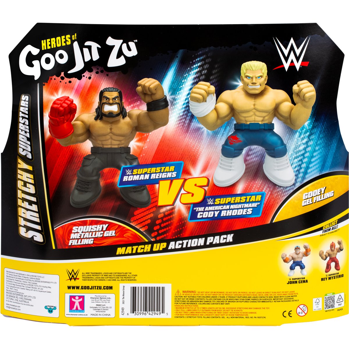 WWE Roman Reigns and Cody Rhodes Heroes of Goo Jit Zu Figure 2-Pack