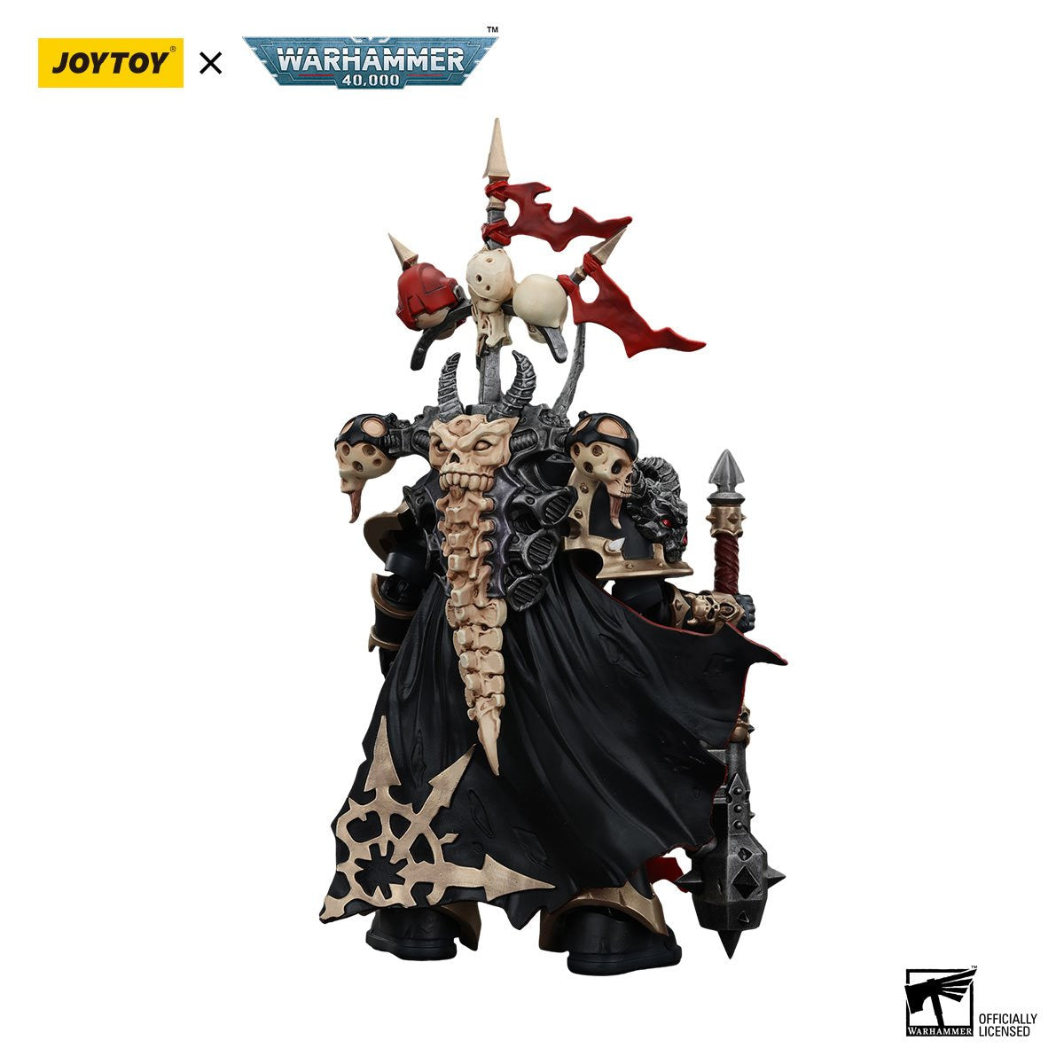 Joy Toy Warhammer 40,000 Chaos Space Marines Black Legion Chosen Champion Power Maul 1:18 Scale Action Figure