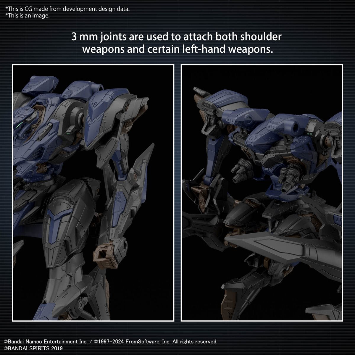 30 Minutes Missions Armored Core VI: Fires of Rubicon Schneider Nachtreiher/40E Steel Haze Model Kit