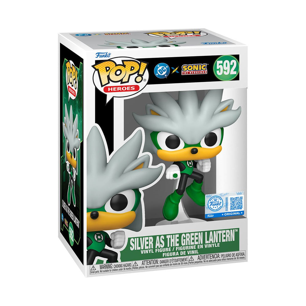 Justice League x Sonic the Hedgehog Silver as the Green Lantern Funko Pop! Vinyl Figure #592