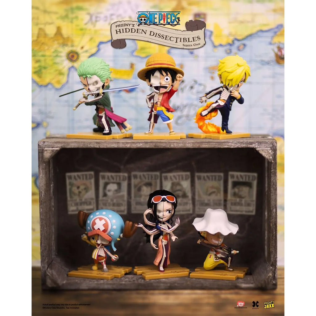 One Piece Series 1 Freeny's Hidden Dissectibles Mini-Figure Display Tray of 12