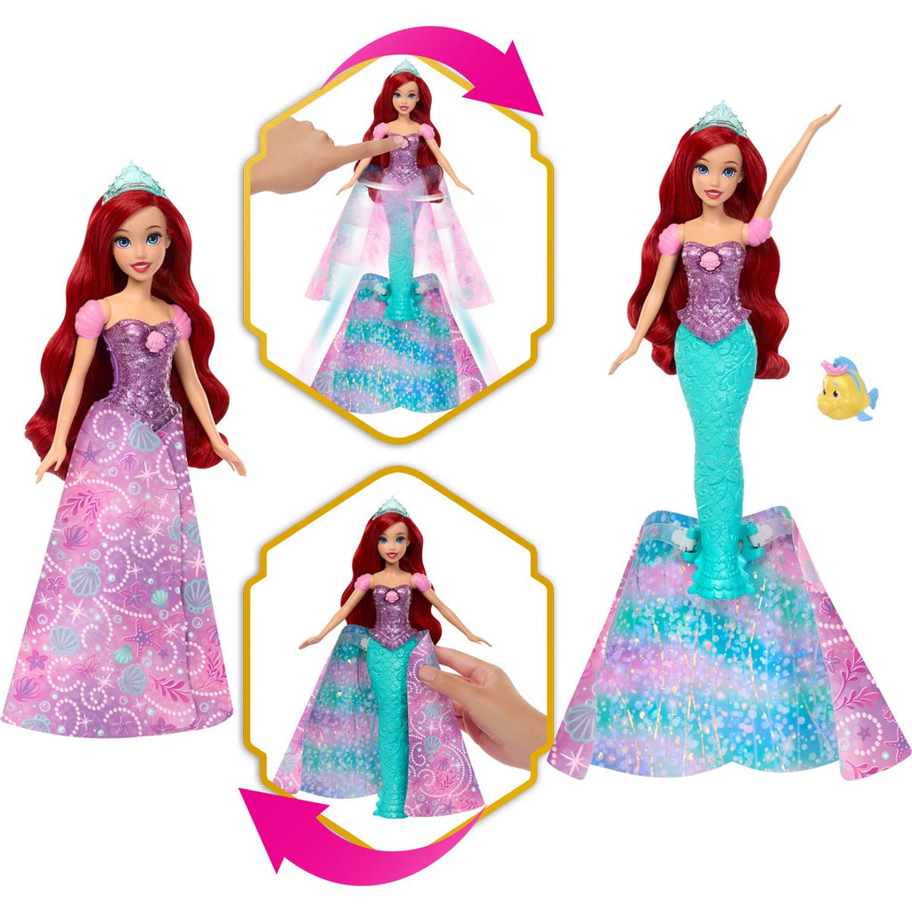 Disney Princess Transforming Ariel Fashion Doll