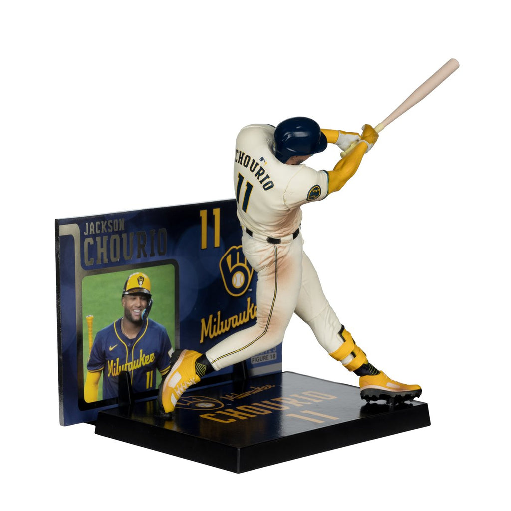 MLB SportsPicks Milwaukee Brewers Jackson Chourio 7-Inch Posed Figure Case of 6