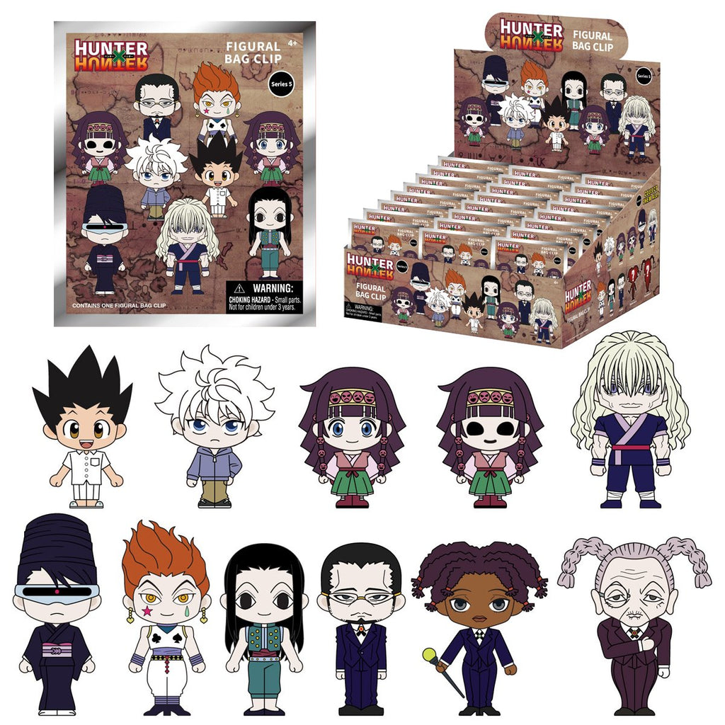 Hunter x Hunter Series 5 3D Foam Bag Clip Display Case of 24