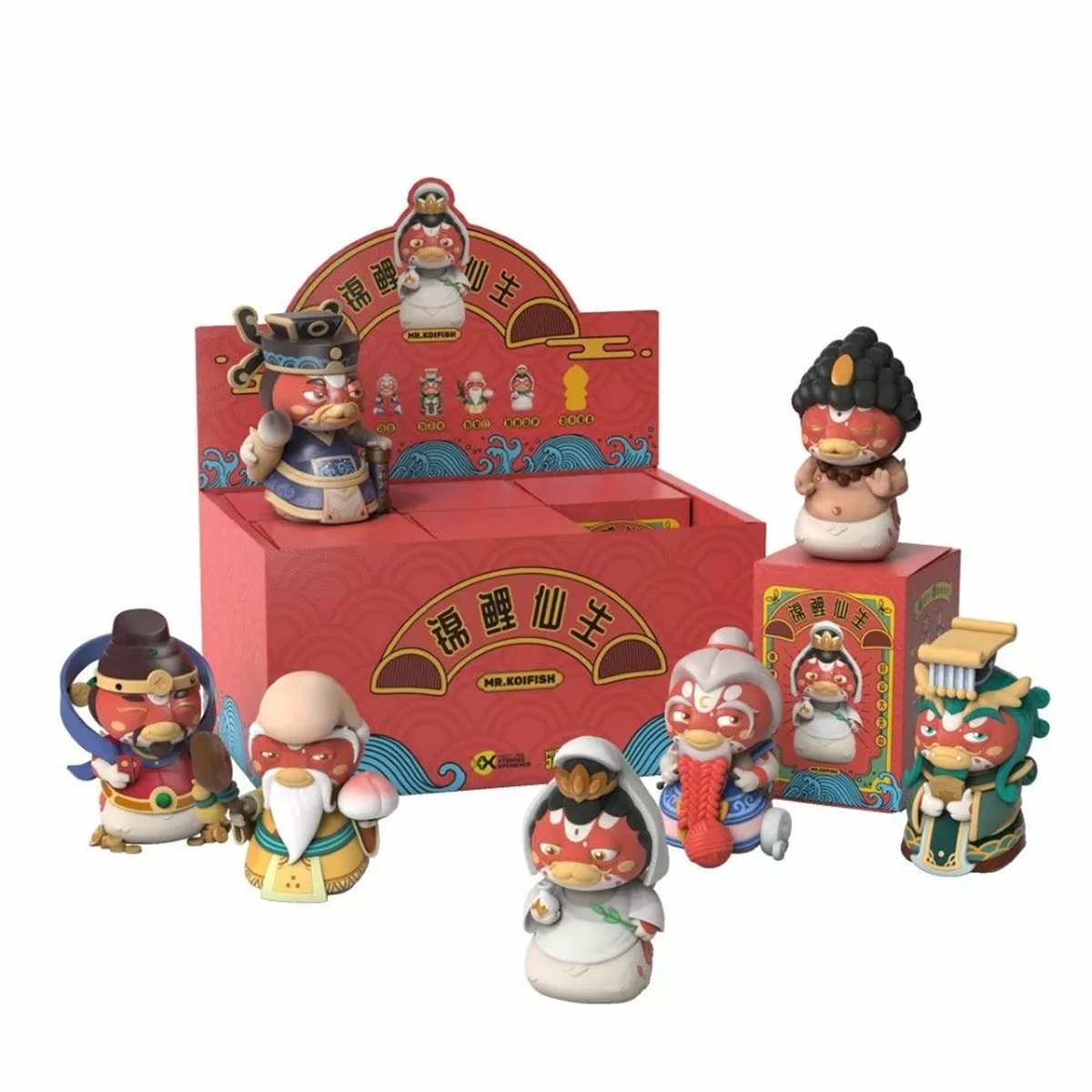 Mr. Koifish Series Mini-Figure Display Tray of 6