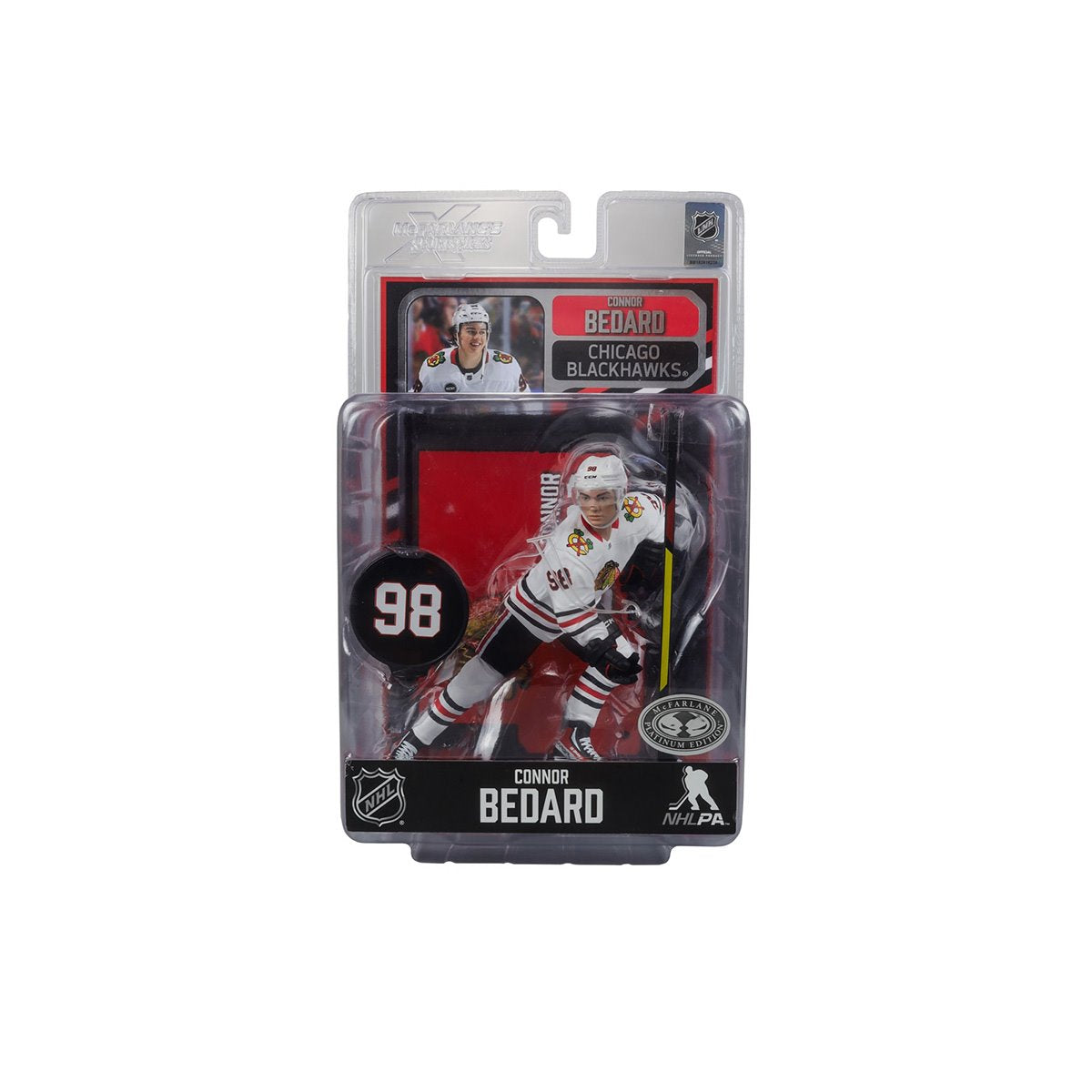 NHL SportsPicks Chicago Blackhawks Connor Bedard 2 7-Inch Scale Posed Figure Case of 6
