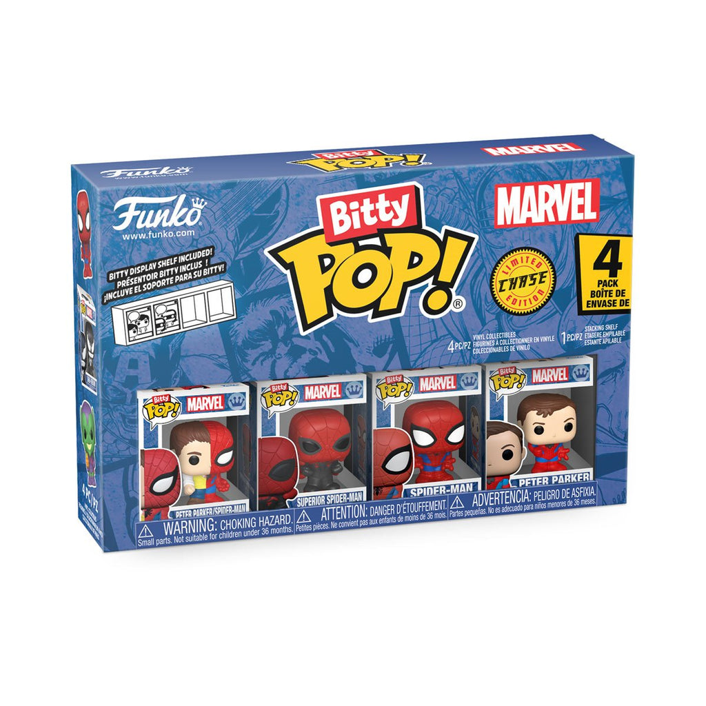 Spider-Man Peter Parker Funko Bitty Pop! Mini-Figure 4-Pack