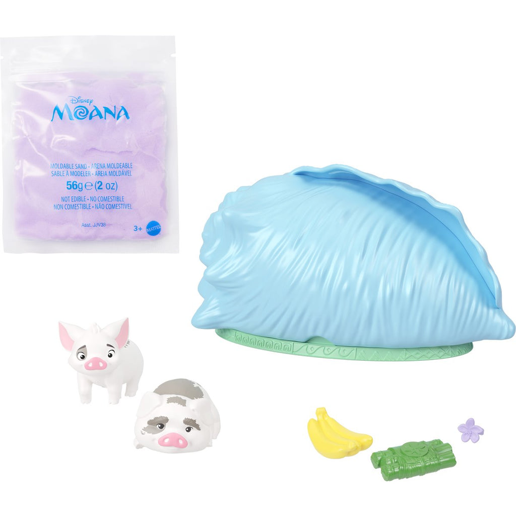 Moana Ocean Shell Reveal Small Doll Case of 4