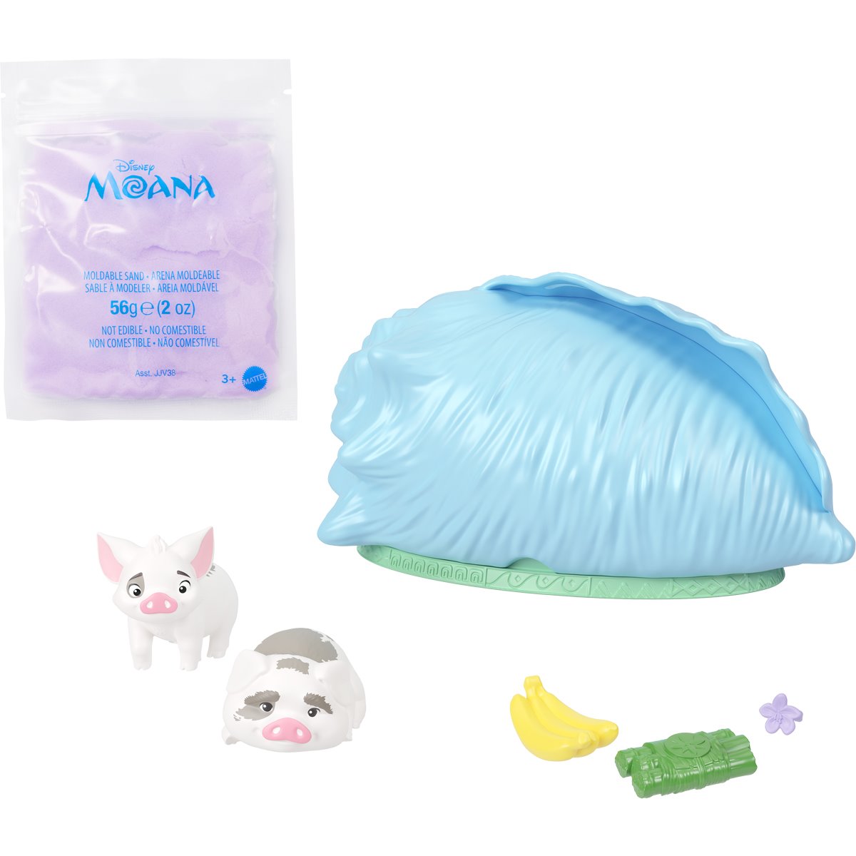 Moana Ocean Shell Reveal Small Doll Case of 4