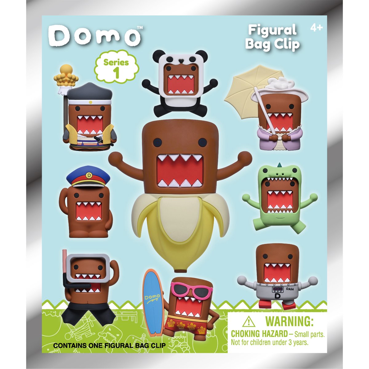 Domo-Kun 3D Foam Bag Clip Random 6-Pack