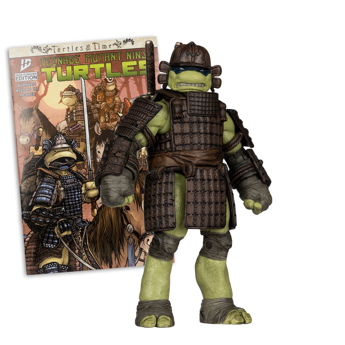 Teenage Mutant Ninja Turtles Page Punchers Wave 4 Leonardo Turtles in Time 5-Inch Scale Action Figure with Comic