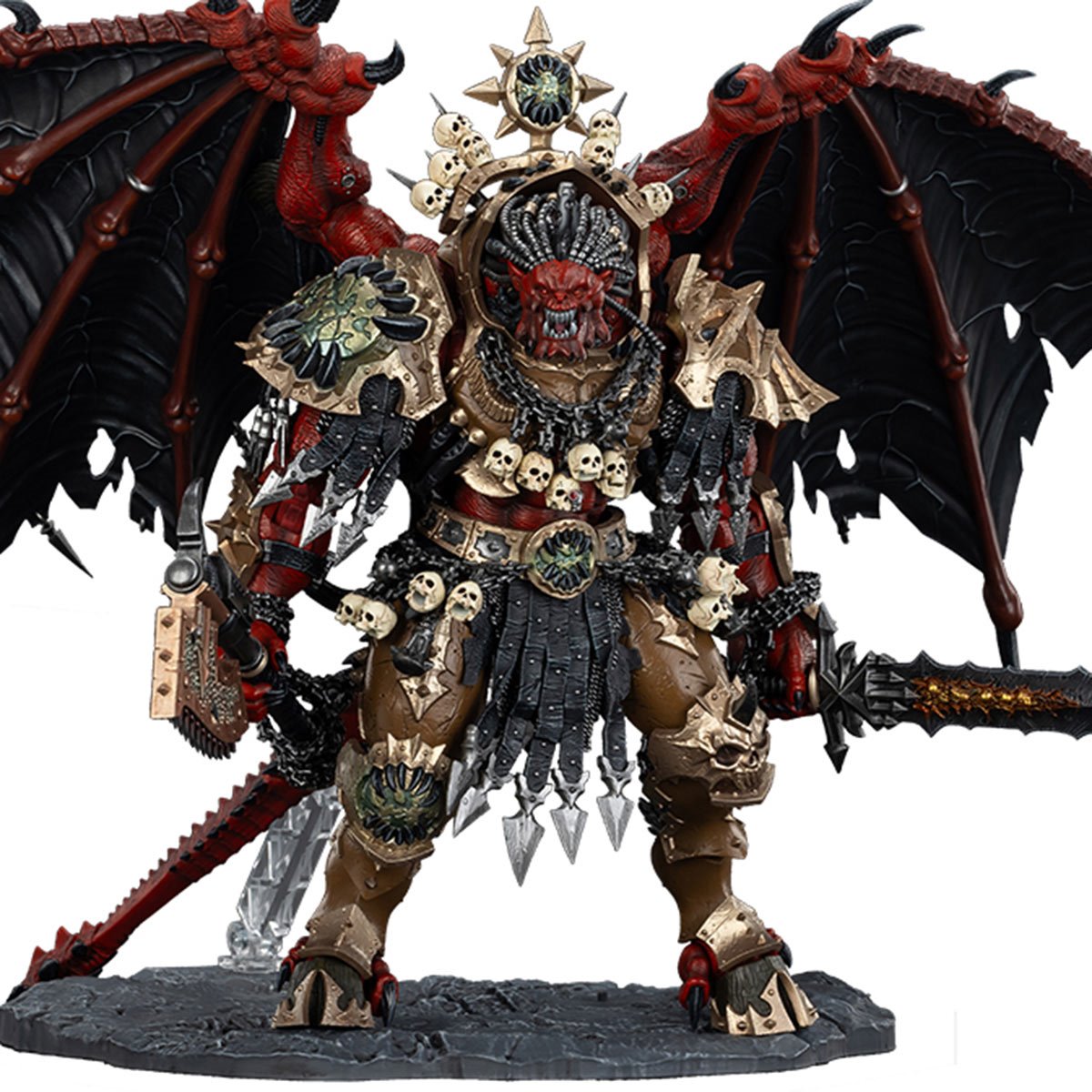 Joy Toy Warhammer 40,000 World Eaters Angron Daemon Primarch of Khorne 1:18 Scale Action Figure