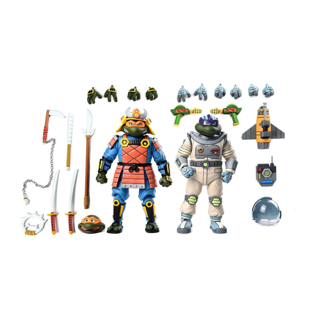 Teenage Mutant Ninja Turtles (1987 Cartoon) Space Adventure & Samurai Turtles 7-Inch Scale Action Figure 2-Pack