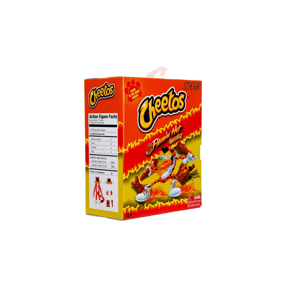 Cheetos Chester Cheetah Flamin' Hot Glow-in-the-Dark 6-Inch Action Figure