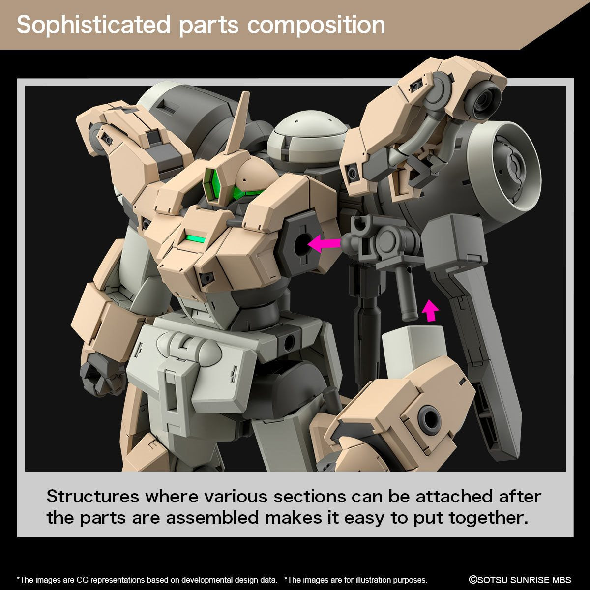 Mobile Suit Gundam: The Witch from Mercury Demi Barding High Grade 1:144 Scale Model Kit